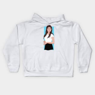 Anna Kendrick - An illustration by Paul Cemmick Kids Hoodie